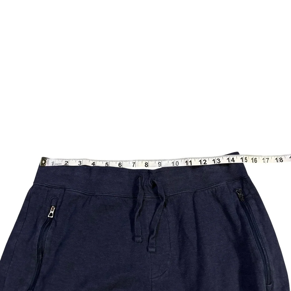 Polo Ralph‎ Lauren Mens Blue Sweat Shorts with Zipper Pockets